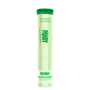 50052 7 Pandy Rehydrate Effervescent 12 tablets Green AppleElderberry oct22