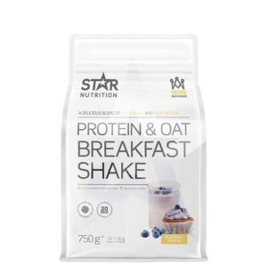 5532 061R Starnutrition ProteinOatBreakfastShake BlueberryMuffin 750g Feb20