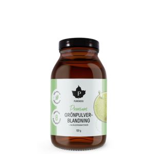 5600015 Pureness Premium Gronpulverblandning mjolksyrabakterier 120g feb22