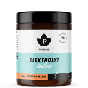 560010 2 Pureness Elektrolytpulver 120g Mango Apelsin sep22