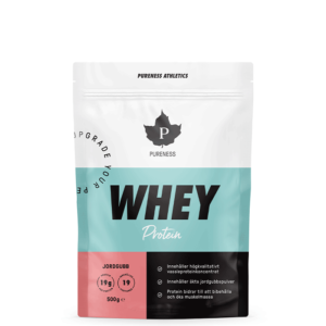 560028 Pureness Athletics Whey Protein Jordgubb 500 g maj22
