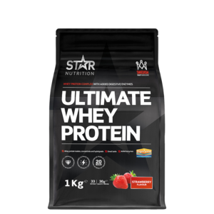 566R Starnutrition UltimateWheyProtein Strawberry 1kg feb20