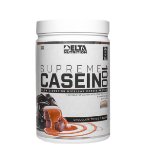 7350071920022 Delta Nutrition Supreme Casein 100 900 g Chocolate Toffee 0521