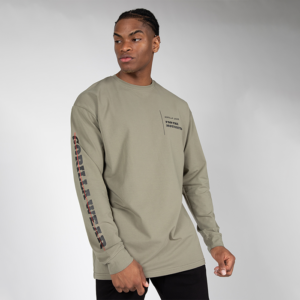 90607409R Gorilla Wear Boise Oversized Long Sleeve Army Green 01 0821