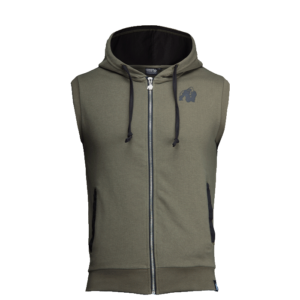 907054090R Gorilla Wear Springfield SL Zipped Hoodie Army Green juli20 01