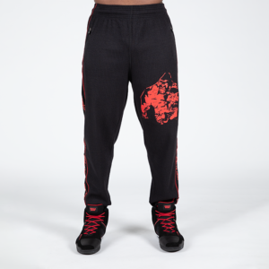 9091009051R Gorilla Wear Buffalo Old School Workout Pants Black Red 01 0922
