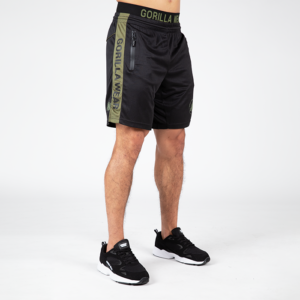 909989041R Gorilla Wear Atlanta Shorts Black Green 01 0922
