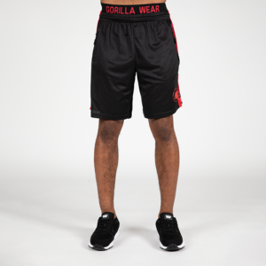 909989051R Gorilla Wear Atlanta Shorts Black Red 01 0922
