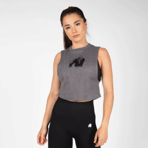 91112800R Gorilla Wear Addison Drop Armhole Tank Top Grey 01 april22