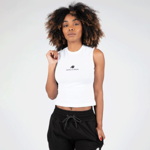 915371000R Gorilla Wear Livonia Crop Top White 0922