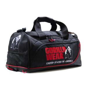 9911090500 gorilla wear jerome gym bag black red 1