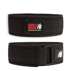 991399501R Gorilla Wear 4 Inch Nylon Belt black red 01 0522