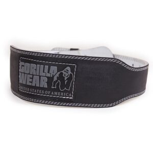 991569000r 4 inch padded leather belt black 3
