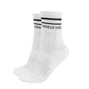 992061004R Gorilla Wear Crew Socks 2 Pack White sept22