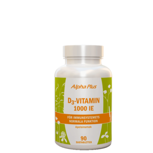 A2225 12 D3 vitamin 1000IE 90tugg AlphaPlus 0520