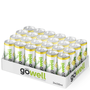 FP51456 1R GoWell Flak GoWell Funktionsdryck 33cl pineapple 23