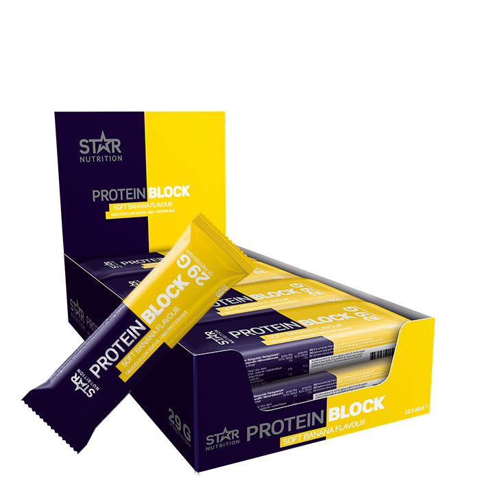 FP66682_12xProtein-Block_60gSoft_Banana FP66682 12xProtein Block 60gSoft Banana
