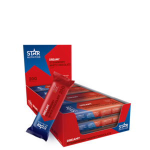 FP8872 StarNutrition StrawberryWhiteChocolate 12x55g RightNY
