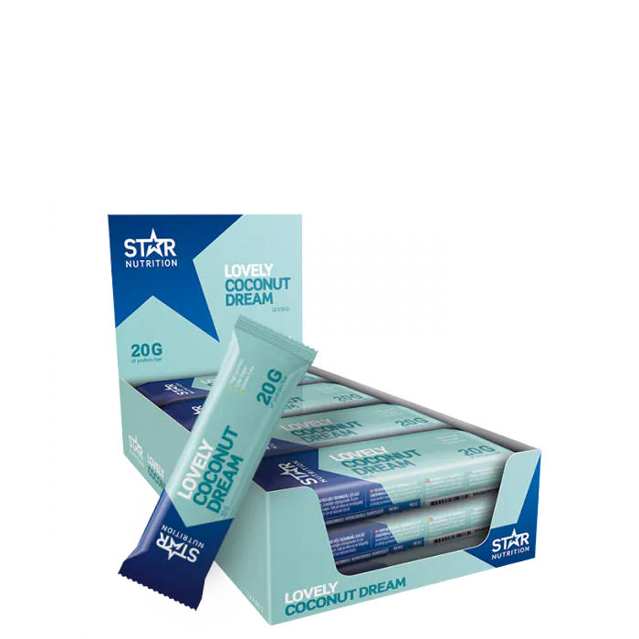 FP8876_Starnutrition_Proteoinbar_55g_lovely-coconut-dream_feb20NY FP8876 Starnutrition Proteoinbar 55g lovely coconut dream feb20NY
