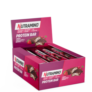 FP888 071 2 Nutramino ProteinBar Crispy 55 g Chocolate Berries 0922