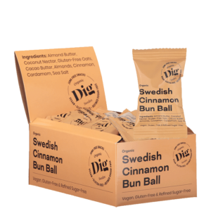FPA5882 44 Organic Swedish CinnamonBun Ball 16x25g mars21