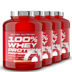 SETWHEYPROF Scitec nutrition 4 x 100 Whey Protein Professional 2350 g BIG BUY peanutbutter nov22
