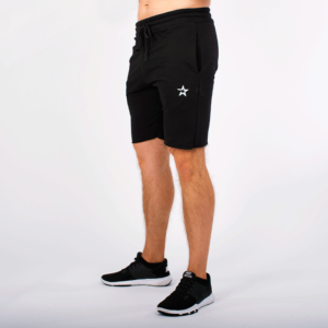 SNA1040 BLK R Star Raw Edge Shorts Black 01 0920