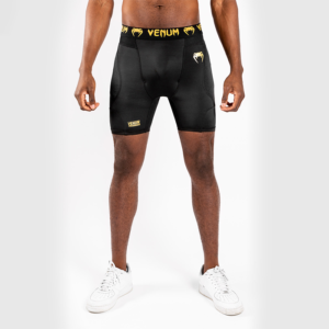VENUM 03725 126R Venum G Fit Compression Shorts Black Gold 01 0522