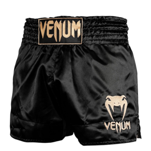 VENUM 03813 126R Venum Muay Thai Shorts Classic Black Gold 01 0522