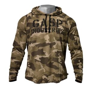l s thermal hoodie green camoprint l gasp 1